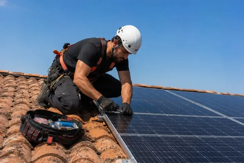 Maintenance et monitoring de panneaux solaires à Valff