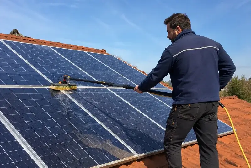 Nettoyage et entretien de panneaux solaires à Valff